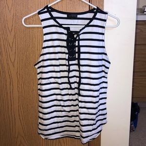Striped nautical tank top (The Limited)